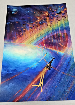 MTG 11x17 Edge of Eternities Foil Poster CASCADING CATARACTS Borderless Art - Image 2
