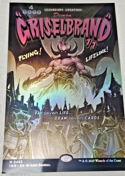 MTG 11x17 Size Foil POSTER Innistrad Remastered Griselbrand Movie Style - Image 1