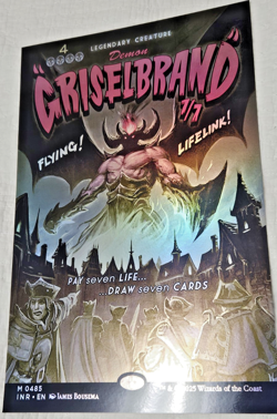 MTG 11x17 Size Foil POSTER Innistrad Remastered Griselbrand Movie Style - Image 2