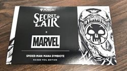 MTG Secret Lair Marvel Spider-Man Mana Symbiote Raised Foil SEALED Pack - Image 1