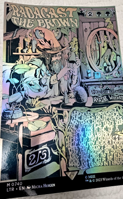 MTG 11x17 Foil Poster LOTR Radacast The Brown Borderless Art - Image 1