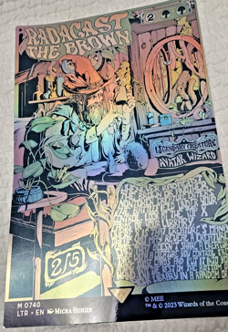MTG 11x17 Foil Poster LOTR Radacast The Brown Borderless Art - Image 2