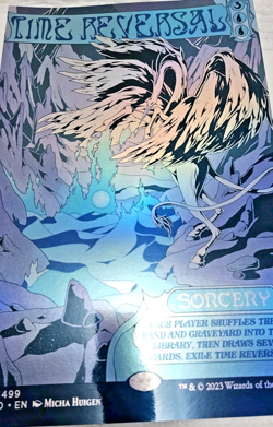 MTG 11x17 Foil Poster Secret Lair TIME REVERSAL Borderless Art - Image 2