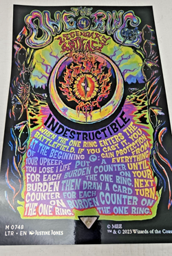 MTG 11x17 Size FOIL POSTER LOTR The One Ring Art - Image 1