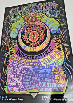 MTG 11x17 Size FOIL POSTER LOTR The One Ring Art - Image 2