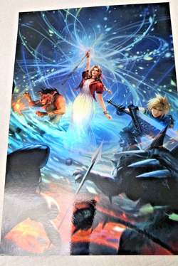 MTG 11x17 Foil Poster FF7 AERITH'S CURAGA MAGIC Heroic Intervention Art - Image 1