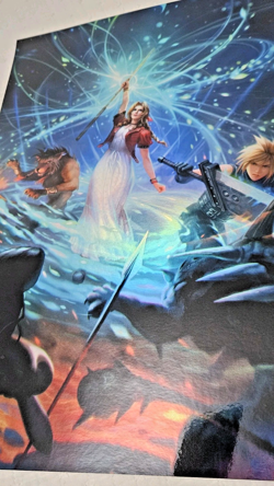 MTG 11x17 Foil Poster FF7 AERITH'S CURAGA MAGIC Heroic Intervention Art - Image 2