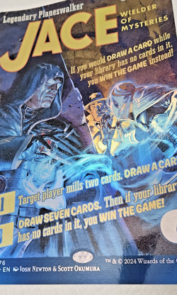 MTG 11x17 Foil Poster Secret Lair JACE WIELDER OR MYSTERIES Borderless Art - Image 2