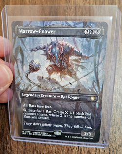 MTG PLAYING CARD Bloomburrow 1x Marrow-Gnawer Borderless Commander - Image 1
