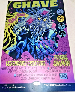 MTG 11x17 Foil Poster Secret Lair GHAVE GURU OF SPORES Borderless Art - Image 1