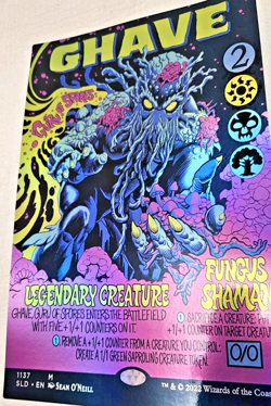 MTG 11x17 Foil Poster Secret Lair GHAVE GURU OF SPORES Borderless Art - Image 2