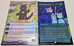 MTG 11x17 Size FOIL Posters Secret Lair Lord Wingrace And Decendants' Path - Image 1