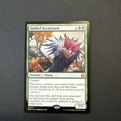 MTG TCG Foundations Quilled Greatwurm 0111 Regular Mythic - Image 1