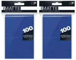 200 Ultra Pro Matte Standard Size Blue Deck Protectors Card Sleeves mtg - Image 1