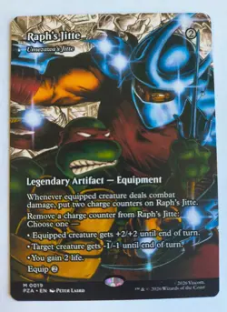 MTG Raph's Jitte / Umezawa's Jitte, (Borderless Source Material), NM/Unplayed - Image 1