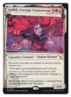 Judith, Carnage Connoisseur (Showcase) R Murders at Karlov Manor 363 NM - Image 1