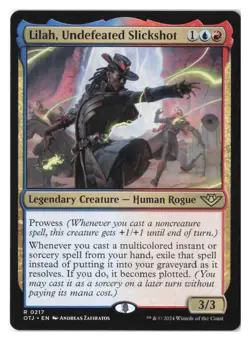 Lilah, Undefeated Slickshot R Outlaws of Thunder Junction 217 NM - Image 1