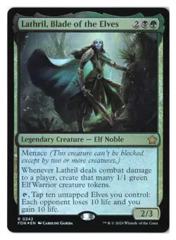 Lathril, Blade of the Elves R Foundations 242 NM - Image 1