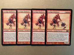 MTG 4x Cyclops Gladiator Core Set 2011 M11 Modern Magic the Gathering x4 NM - Image 1