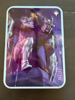 2026 MTG TEENAGE MUTANT NINJA TURTLES - Shredder Blue Booster Tin *Empty* tmnt - Image 1
