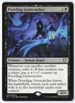 Prowling Geistcatcher R Commander: Innistrad: Midnight Hunt 21 NM - Image 1