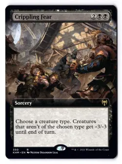 Crippling Fear NM* EXTENDED Kaldheim ENGLISH 350 mtg -UnltdCards - Image 1