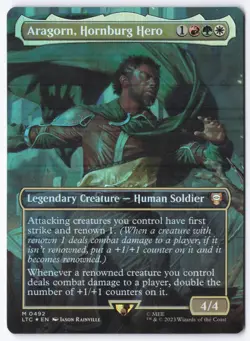 Aragorn, Hornburg Hero (Borderless) M Commander: The Lord of the Rings: Tales of - Image 1