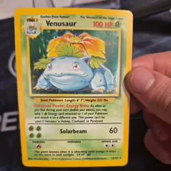 Pokemon Venusaur Holo Card 15/102 Base Set - Image 3