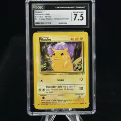 Pikachu #58 E3 Stamp Yellow Cheeks 1999 Base Pokemon Nintendo Power CGC 7.5 ⚡ - Image 1