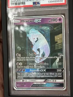 2017 Pokemon Sun & Moon Shining Legends Secret 78 Mewtwo Gx PSA 2 good low pop - Image 4