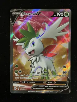 Shaymin V 🐩 Brilliant Stars 152/172 Full Art Pokemon TCG Card Ultra Rare NM - Image 1