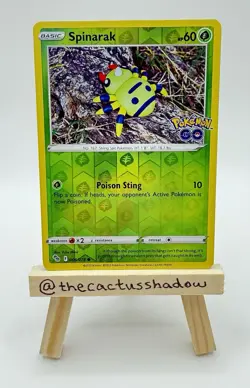 Pokemon GO Spinarak 006/078 Reverse Holo (NOT Ditto) - LP - Image 1
