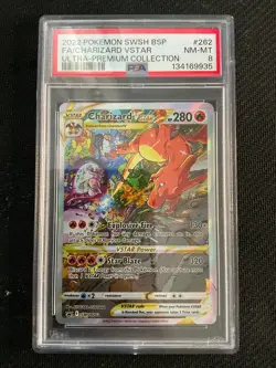 Charizard VSTAR #262 *PSA 8* SWSH Full Alt Art Promo Pokemon TCG - Image 1