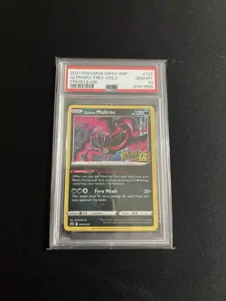 Pokemon Galarian Moltres Evolving Skies Prerelease Promo SWSH125 PSA 10 - Image 1