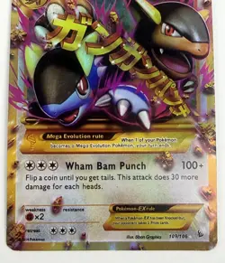 Pokemon TCG Mega M Kangaskhan EX 109/106 XY Full Art Secret Rare Holo Card - Image 2