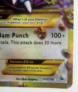 Pokemon TCG Mega M Kangaskhan EX 109/106 XY Full Art Secret Rare Holo Card - Image 4