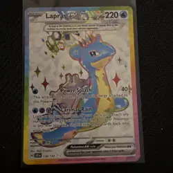 Lapras EX 158/142 Full Art NM Stellar Crown Pokemon Card - Image 1