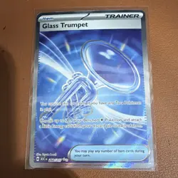 Pokemon Glass Trumpet 260/217 ASC Holo Rare Trainer Card Stock Pokemon TCG - Image 1