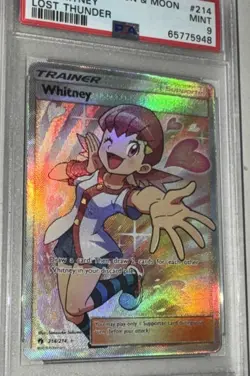 Pokemon Whitney (Full Art) 214/214 Sm-Lost Thunder Holo PSA 9 - Image 3