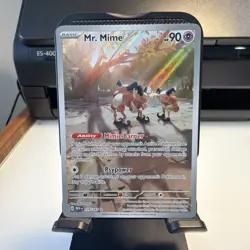 Pokemon TCG Mr. Mime Scarlet & Violet-151 179/165 Holo Illustration Rare - Image 1