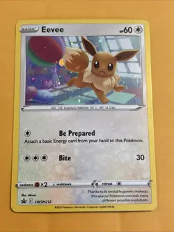 Eevee Promo SWSH: Sword & Shield Promo Cards SWSH212 Pokemon TCG LP - Image 1