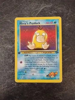 Pokemon TCG Misty's Psyduck Gym Challenge, 1st Edition Common Card 90/132 - Image 1