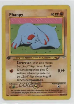 Phanpy German 1st Ed. Pokemon Neo Destiny #76 2002 - Image 1