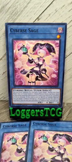 Yu-Gi-Oh! Cyberse Sage x3 / CYAC-EN033 1st Edition NM - Image 1