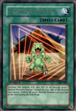 Triangle Power - Rare 1st Edition AST-098 - MP - YuGiOh - Image 1