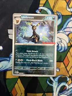 Pokemon TCG Umbreon 130/197 GameStop Promo 2023 Reverse Holo Card - Image 1