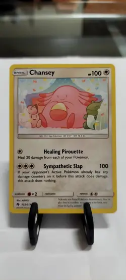 Pokemon Chansey - 152/214 - Common Sun and Moon Lost Thunder- MP - Image 1