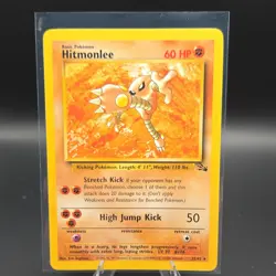 Pokemon TCG Hitmonlee 22/62 Fossil Basic 60HP Rare Regular Unlimited - Image 1