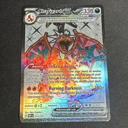 Pokemon TCG Sv03: Obsidian Flames Charizard EX Ultra Rare Holo English 215/197 - Image 1