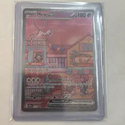 Pokemon 2023 Mew EX Full Art #053 SVP BLACK STAR PROMO 151 ULTRA-PREM Collection - Image 3